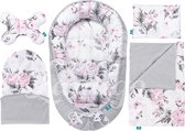 Bol.com Lantigo 5-in-1 Compleet newborn set Knuffelkokon inclusief kussen babydeken ergonomisch matras en hoogwaardige basisuitr... aanbieding