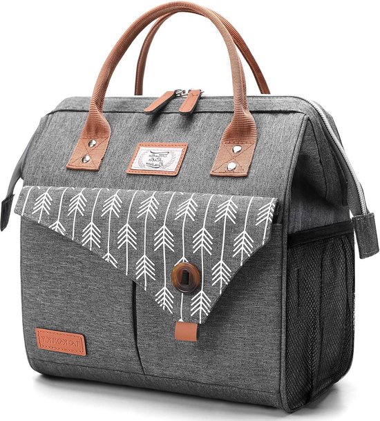 Lekesky Lunchtas, Kleine Koeltas Voor Op Het Werk, Te Picknicken Buiten 11 L Grijs 1554327467