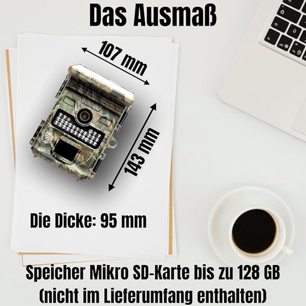 Equivera Wildcamera voor Buiten - Wildcamera met Nachtzicht - WiFi - Hoge Resolutie - Waterdicht - Wild Camera - Premium