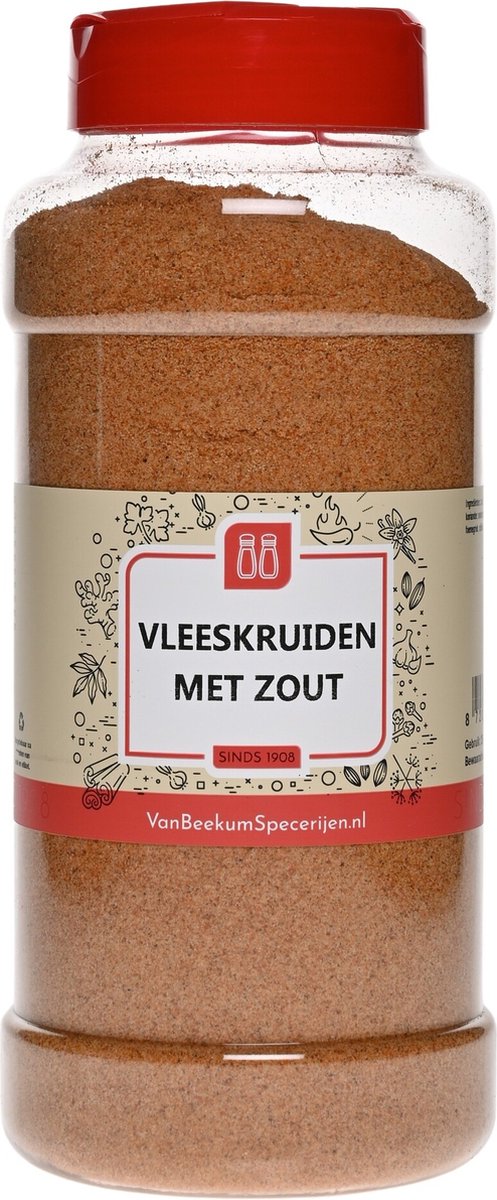 Goedkoopste Van Beekum Specerijen - Vleeskruiden Met Zout - Strooibus 700 gram
