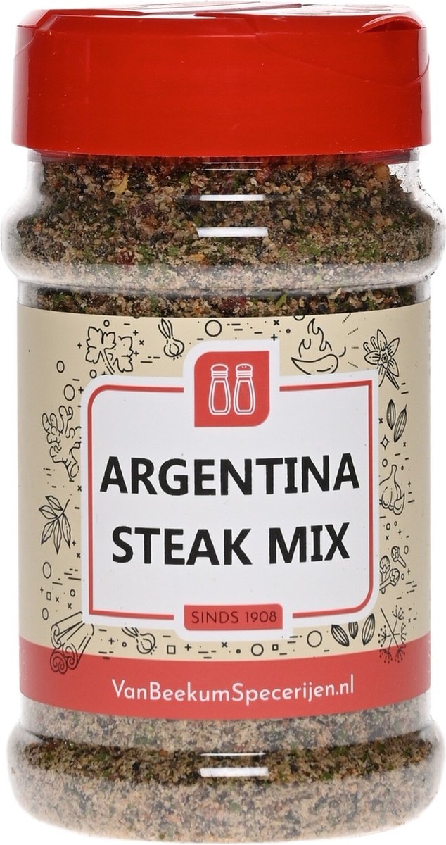 Goedkoopste Van Beekum Specerijen - Argentina Steak Mix - Strooibus 150 Gram