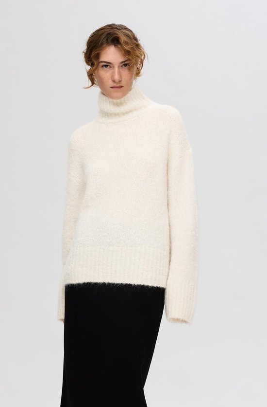 KNIT O NECK - BIRCH - SELECTED FEMME main image 1