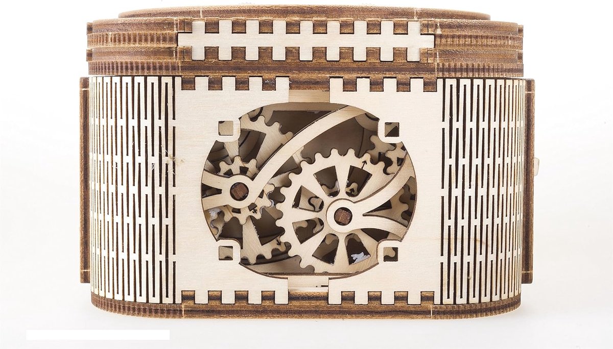 3D Houten Treasure Box Kit  Montagemodel Zonder Lijm