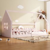 Lit plat 90*200cm, lit enfant, bar maison, rose