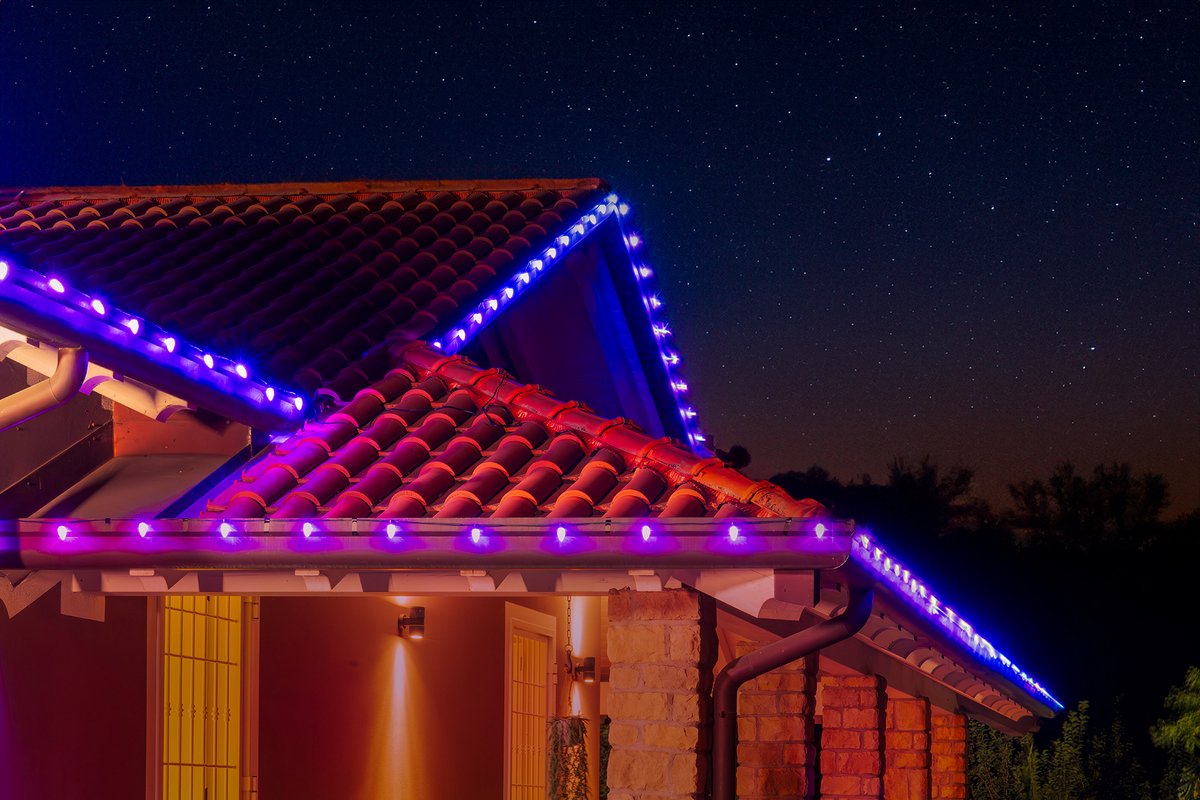 Twinkly C9 lampen - App gestuurde - LED-lichtslinger met 40 RGB (16 miljoen kleuren) LED's - 12m - Groene kabel - Slimme buitenverlichting – foto 2