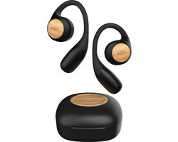 House of Marley Liberate Open Draadloze Oordopjes – Bluetooth 5.3 – Open Ear – Sport Oortjes – 20 uur Speeltijd - Zweetbestendig en Waterbestendig - USB C - Gemaakt van Duurzame Materialen - Zwart