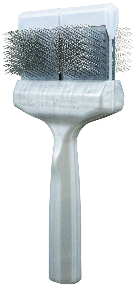 ActiVet Zilver Coat Grabber Dubbel/Groot | Plukborstel