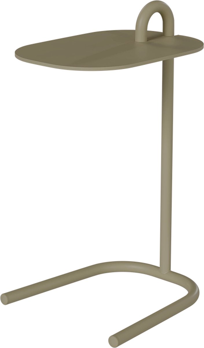 Design In Box - Bijzettafel Bank - Sidetable - Banktafel - Metaal - Zand - 35x30x56 cm