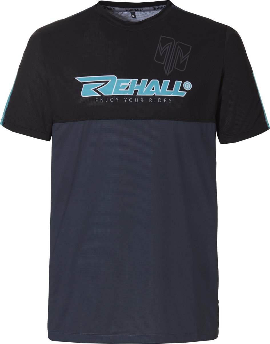 Rehall RAYMOND-R Heren Fietsshirt Korte Mouw Mountainbike Shirt Sportshirt Zilver