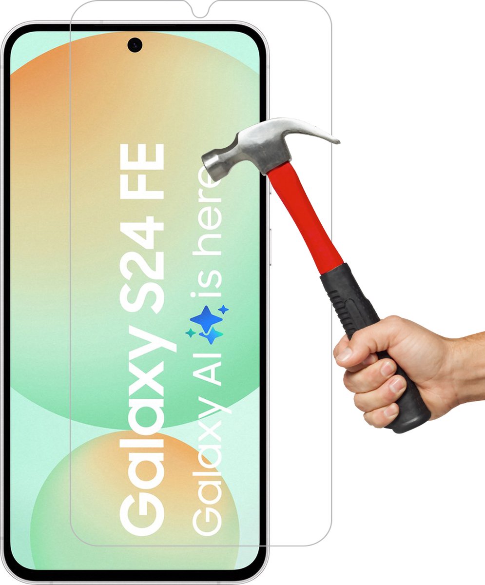 Screenprotector geschikt voor Samsung Galaxy S24 FE - Arara gehard glas Tempered Glass