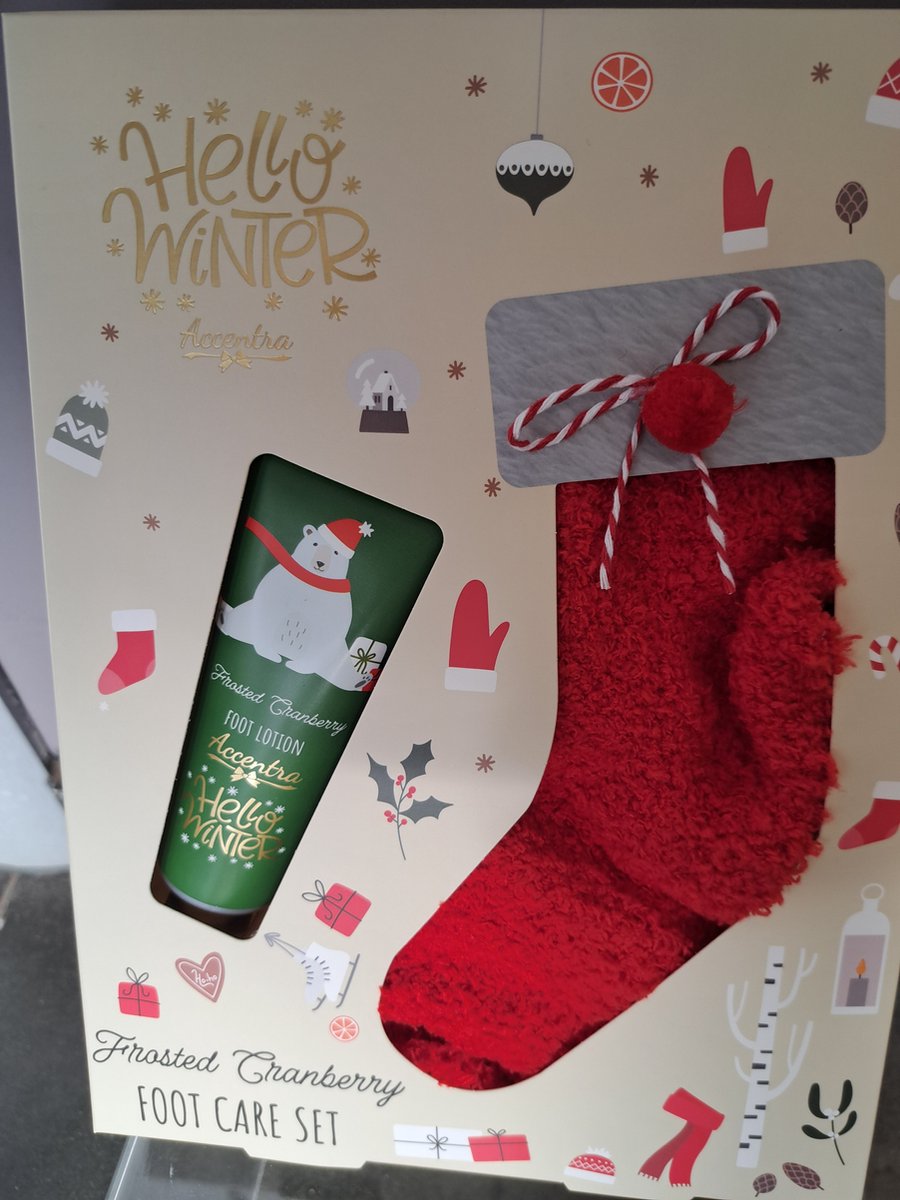 Goedkoopste foot care set - geschenk set kerst - leuk geschenk - winter - cranberry - voet geschenk