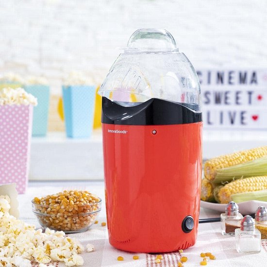 Popcot Popcornmaker op hete lucht - Gezonde popcorn bereiden - Compact en draagbaar - Thuis en bioscoop - Snelle popcorn met hete lucht — afbeelding 5