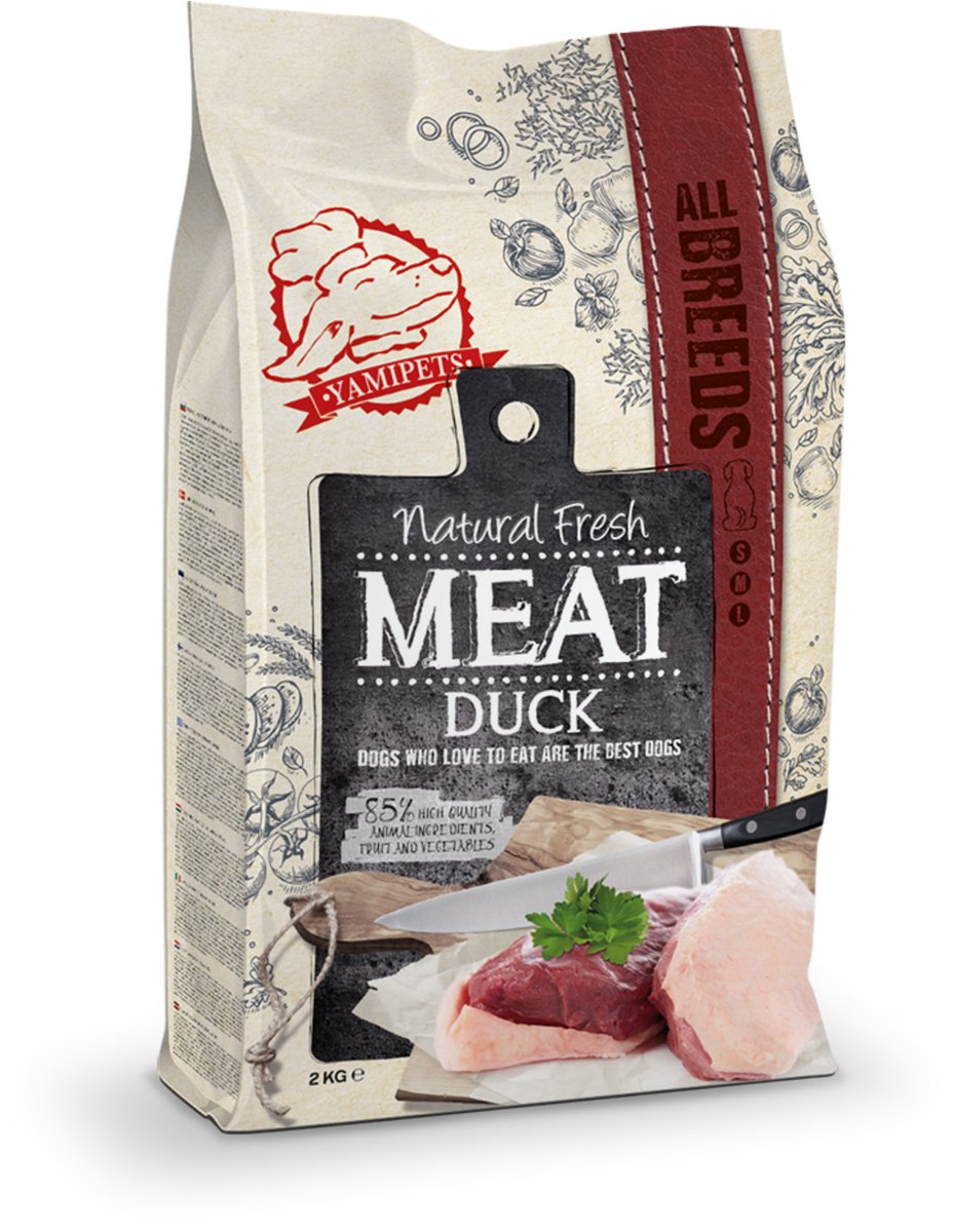 Natural Fresh Meat Natural Fresh Meat All Breeds Eend - Hondenvoer - 12 kg