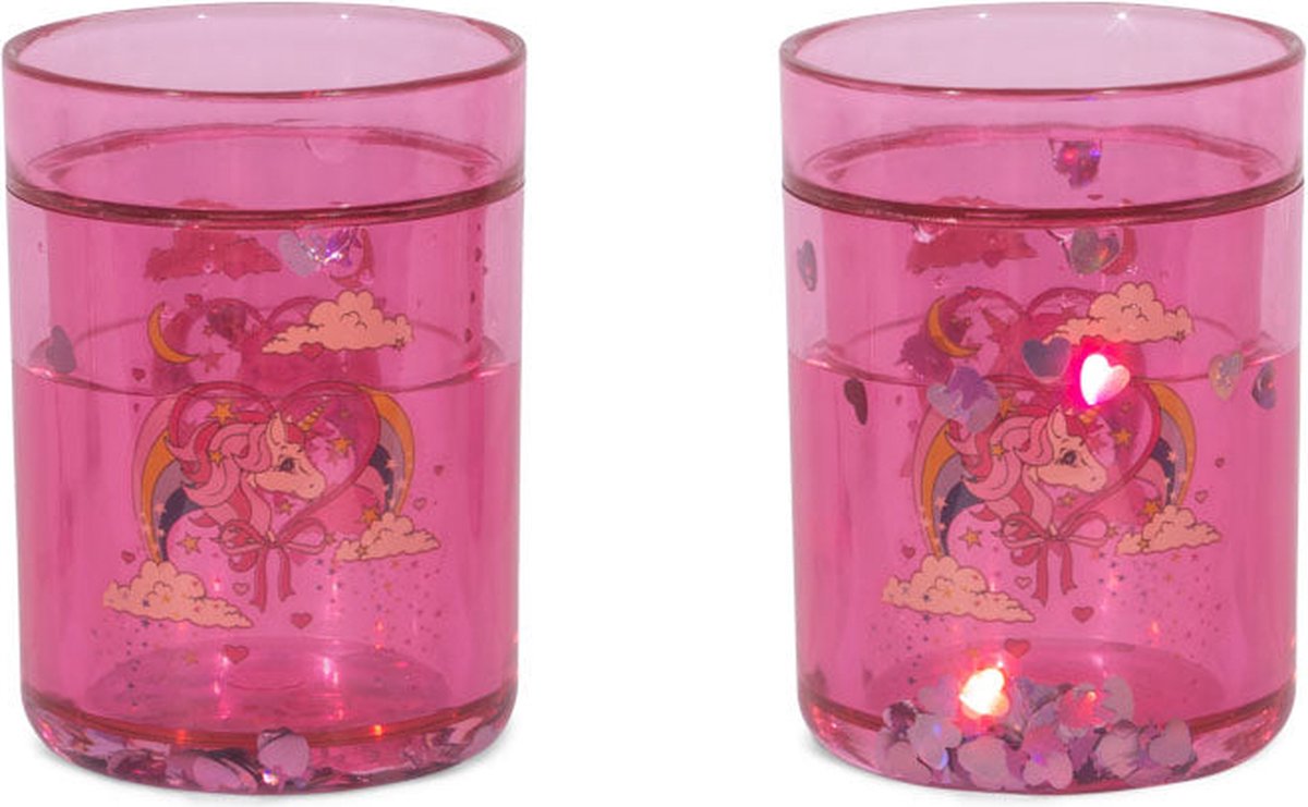 Goedkoopste Konges Sløjd 2 Pack Glitter Bekers - 2 stuks - Horn Stars