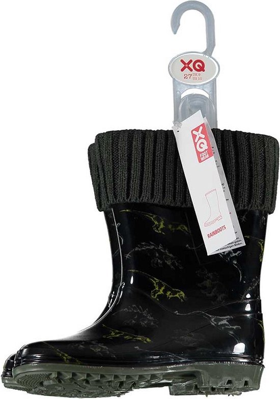 XQ Bottes de neige pour femme enfants - botte doublée pour enfants - imprimé vert - taille 29