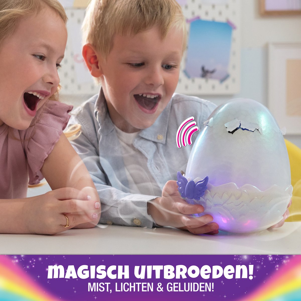 Hatchimals Alive - Mystery Hatch Draggle - Interactief verrassingsspeelgoed in een ei met mist, lichtjes en geluiden — afbeelding 11