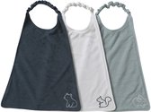 Vertbaudet Set de 3 grands bavoirs