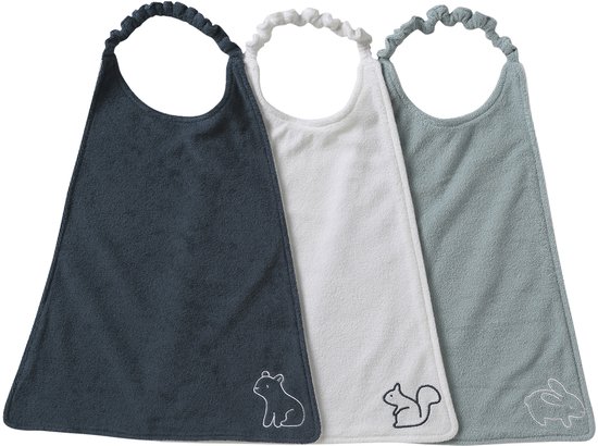 Vertbaudet Set de 3 grands bavoirs