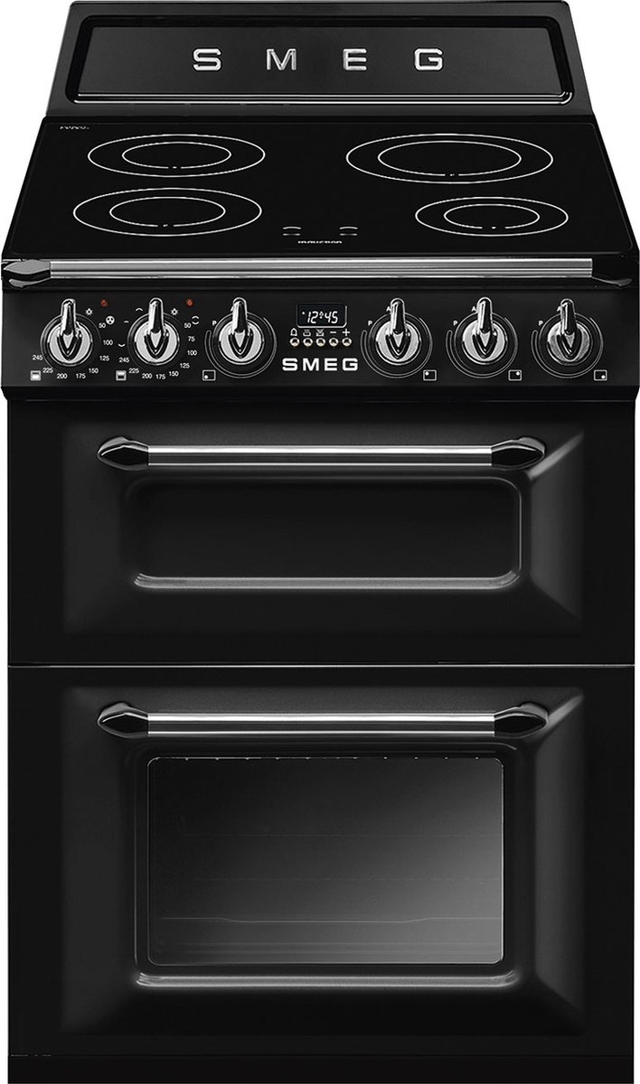 SMEG TR62IBL2 - Inductie fornuis - 60 cm - Zwart