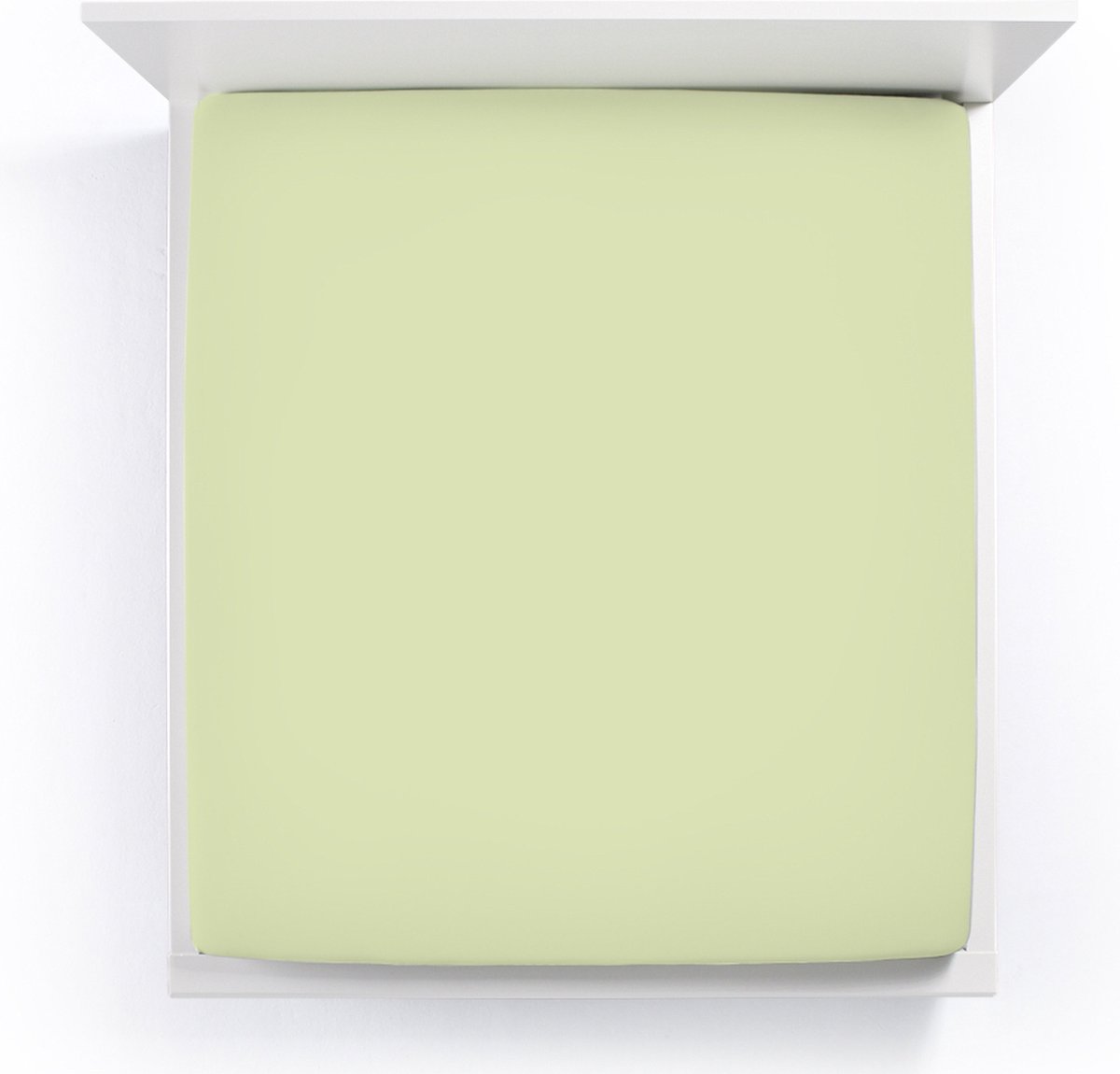 Bella Donna Jersey La Piccola Topperhoeslaken 100x190-200 cm pistache-0532