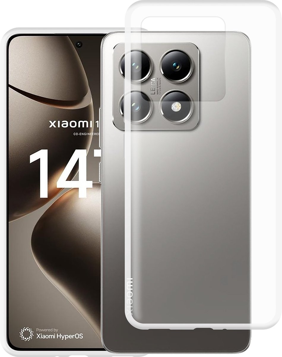 Cazy hoesje geschikt voor Xiaomi 14T Hoesje Siliconen - Flexibele Case - Transparant