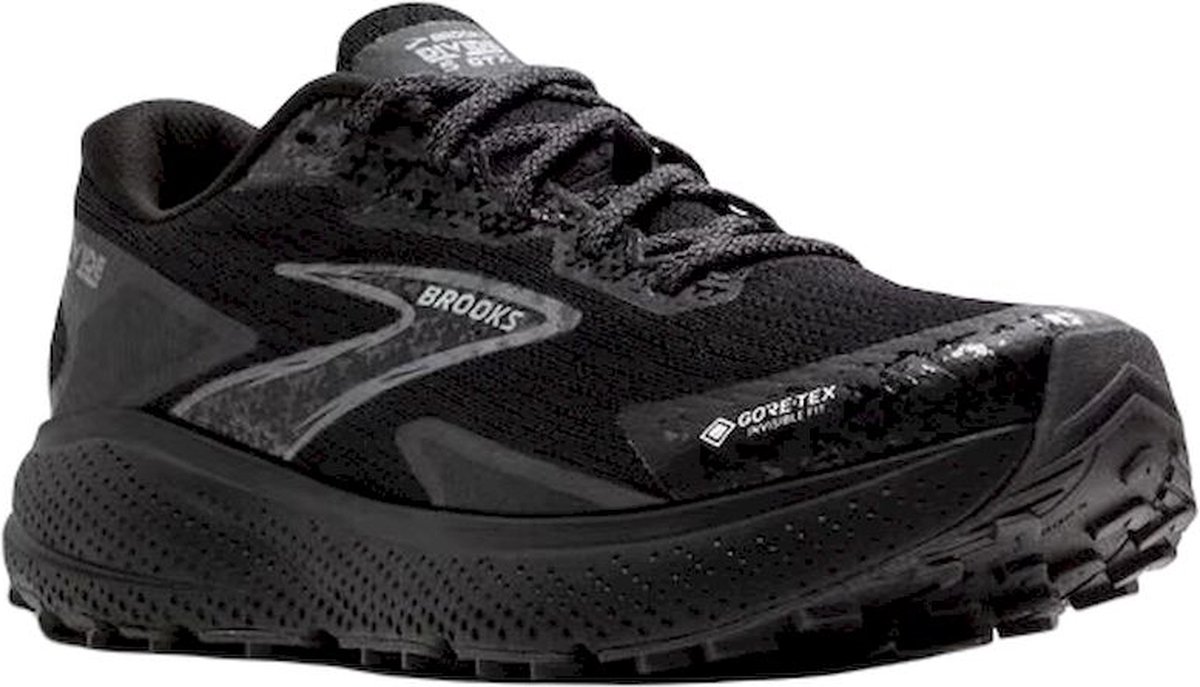 BROOKS - divide 5 gtx - Running schoen trail heren - Black/Black/White