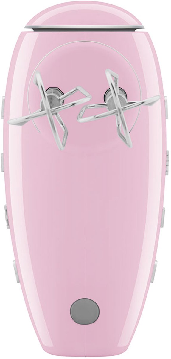 SMEG HMF01PKEU Handmixer - 250W - 9 Snelheden - Turbofunctie - LED Display - Inclusief 6 RVS Gardes & Deeghaken - '50s Style - Roze van SMEG — afbeelding 5