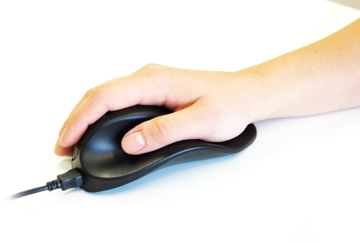 BakkerElkhuizen HandShoeMouse muis USB BlueTrack Rechtshandig Zwart