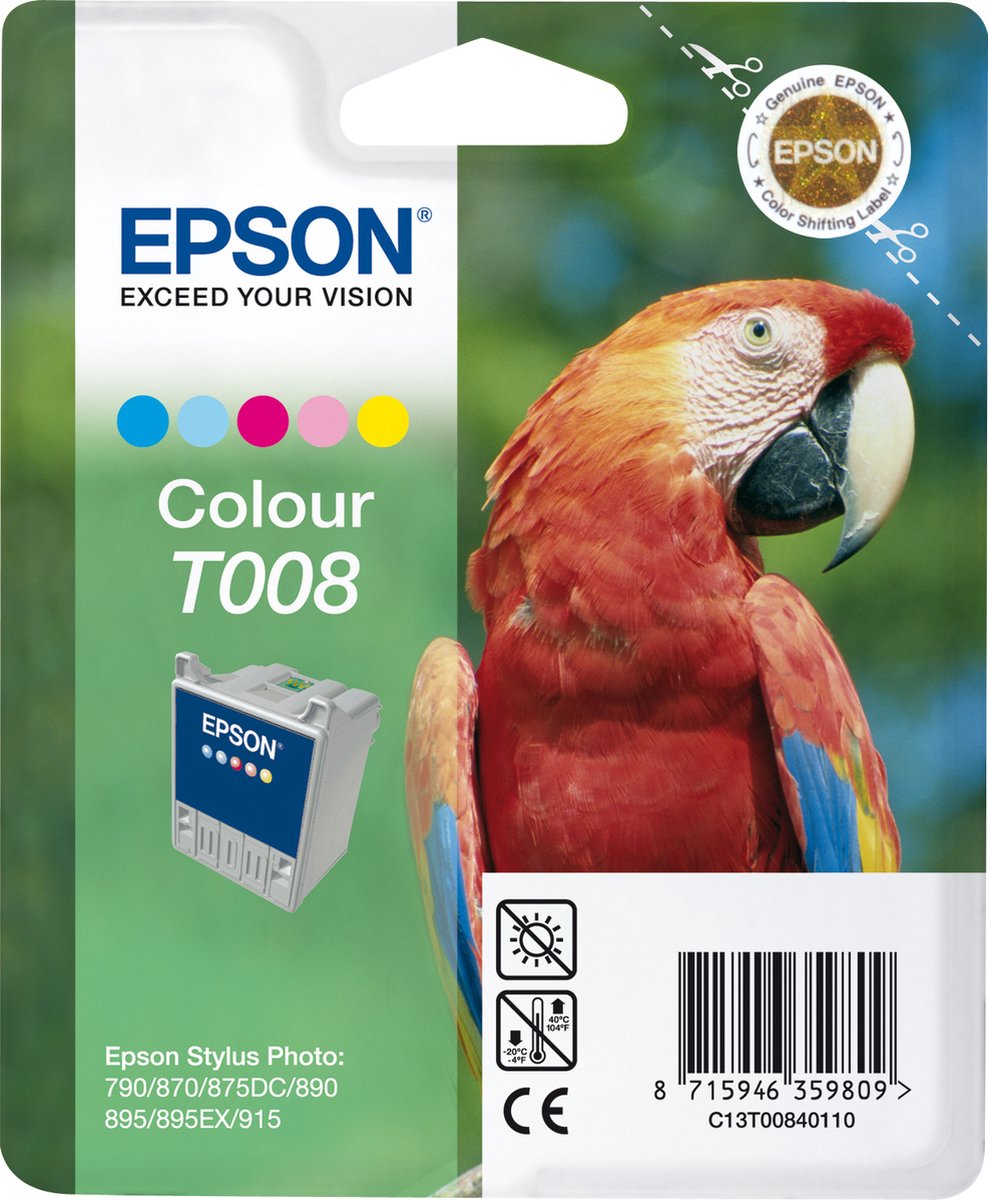 Epson T008 - Inktcartridge / Kleur