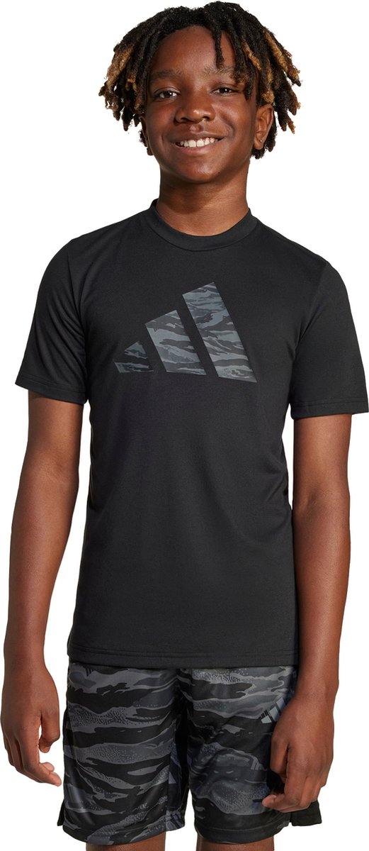 adidas Sportswear Training Essentials Camo-Print T-shirt Kids Kinderen Zwart