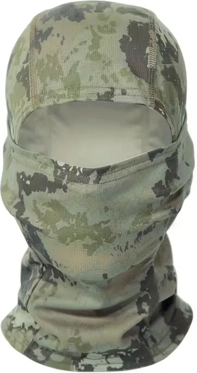 Bovista Winter Masker Balaclava Ski Mask Ski Masker Bivakmuts Full Face Mask Camouflage Lichtgroen