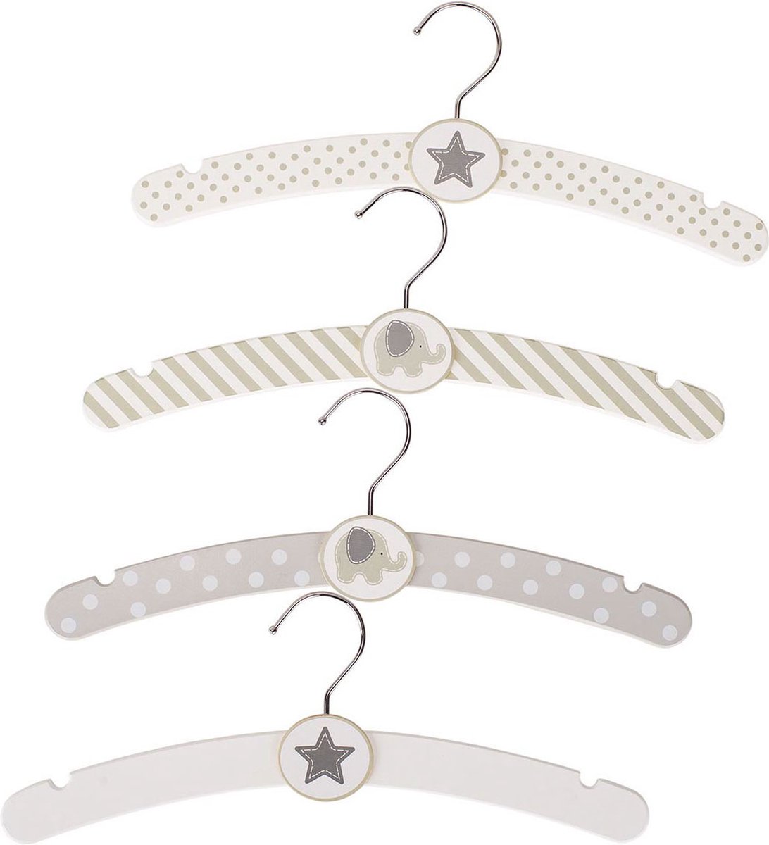 Goki Coat hanger, Elephants and stars