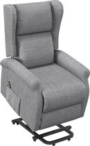 HOMCOM - Relaxfauteuil - met sta-op functie - met ligfunctie - Grijs