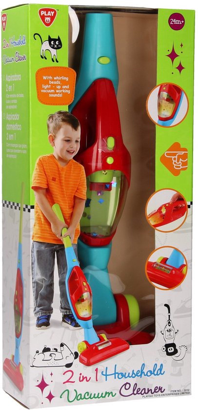 Playgo Stofzuiger 2-in-1 - Kruimeldief & Steelstofzuiger met licht en geluid