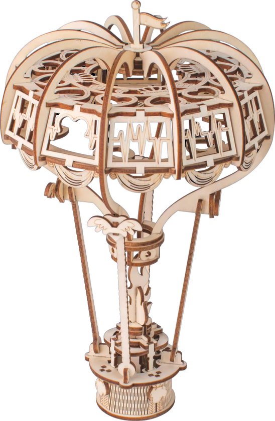 3D puzzel hete luchtballon – hout – bouwpakket