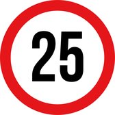 15 stickers van 5 cm | Max snelheid 25 KM Sticker | Weersbestendig | Vinyl