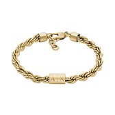 Armani Exchange AXG0124710 Heren Armband - Goudkleurig