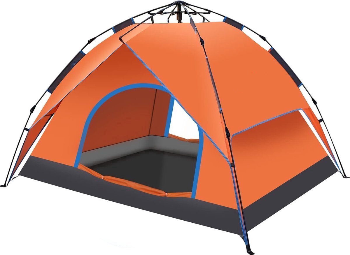 Tent - Pop-Up Tent voor 2-3 Personen - Waterdichte en Winddichte Kampeertent met Muggengaas en Draagtas - Ideaal voor Festivals, Camping en Outdoor - Snel en Automatisch Opzetten