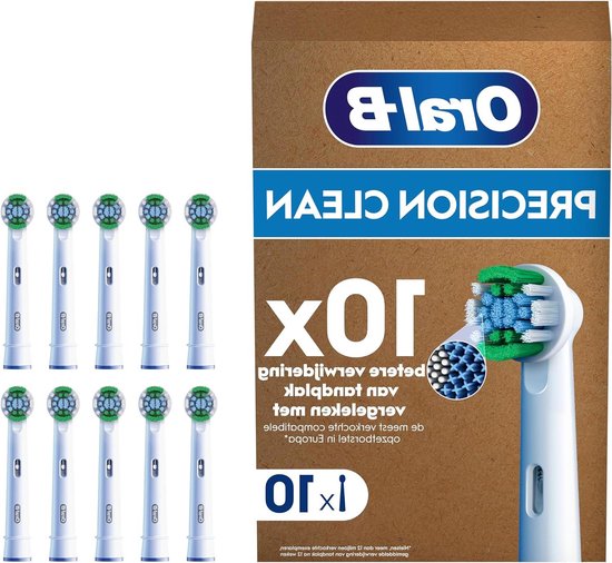 Foto: Precision clean opzetborstels voor elektrische tandenborstel 10 stuks tandenreiniging x borstels brievenbus compatibele verpakking ontworpen in vervanging tandenborstelkoppen