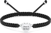 Luxe As Armband - Verstelbaar - 15 CM - Met Ashanger - Voor As, Haren of Parfum - Assieraad - Gedenksieraad - Urn - Incl. As vuller en Opbergzakje - Always in my Heart
