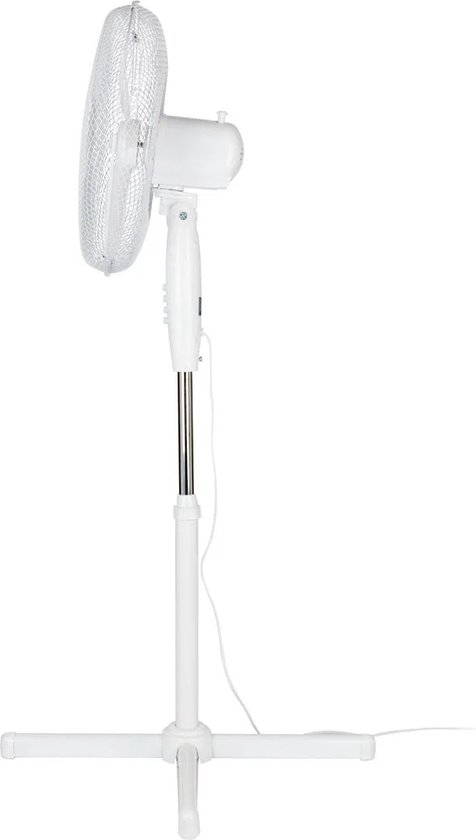 AREBOS Vloerventilator 45cm - Ventilator 120W - 3 Instelbare Snelheidsniveaus Chroom