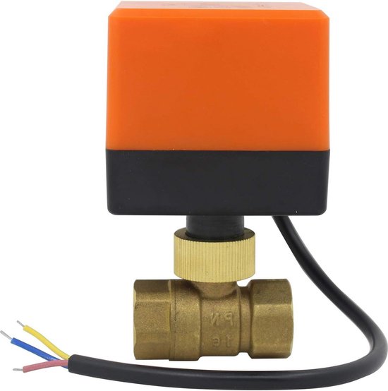 Vanne à boisseau sphérique motorisée 220v normalement ouverte 1/2 pouce - électrovanne à 2 voies