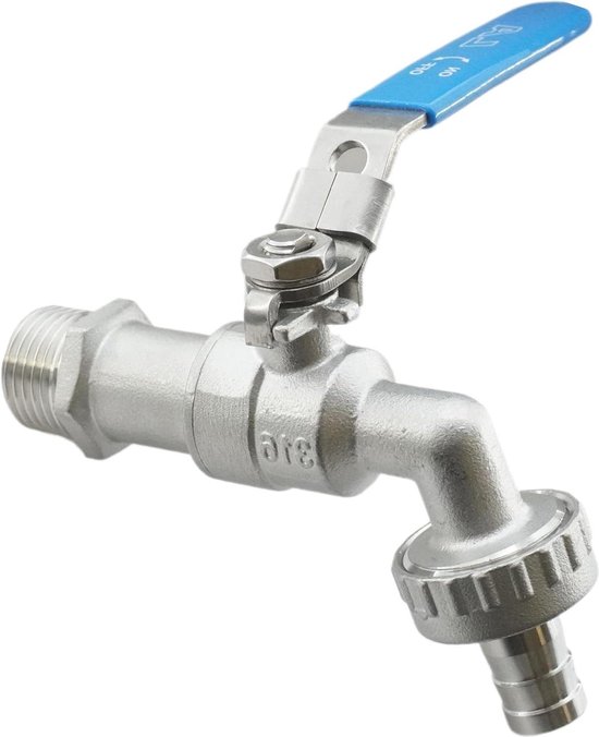 Kogelkraan Stalen Hendel Handvat 1 1/4'' x 1 1/4'' Messing DN32 Afsluitkraan Waterkraan Gasklep Afdichtring Stopbus Water Kogelklep Afsluiter Robuust