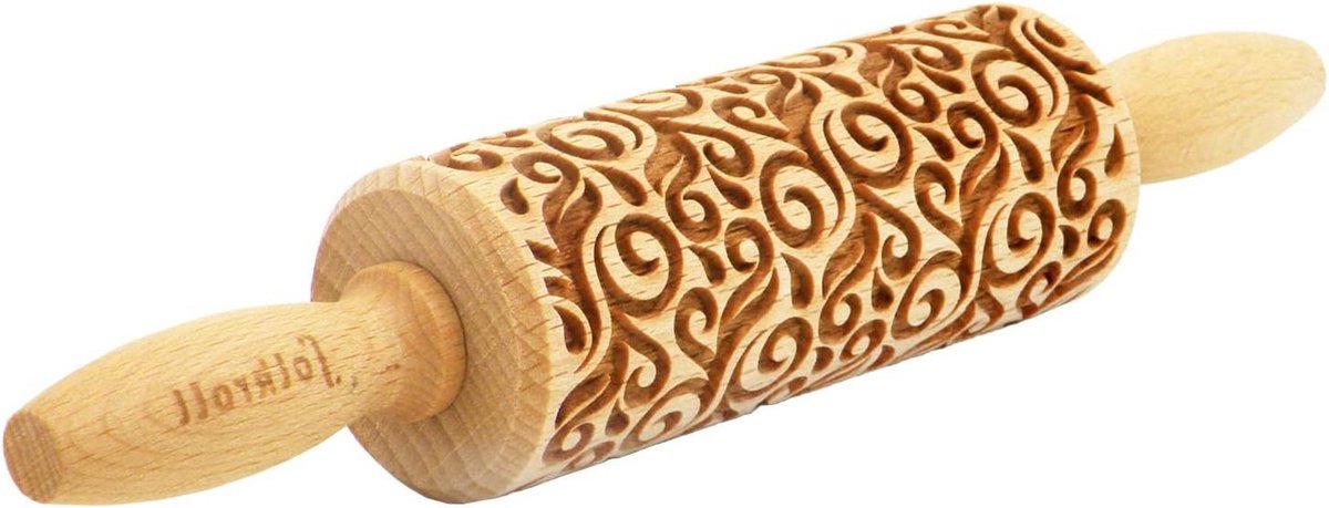 Bloemendecoratie deegroller bakrol rolhout met individueel patroon Cooky Roller