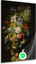 Un bouquet de fleurs dans un vase - Décoration murale Daniel Schultz - Affiche Fleurs - Affiche nature - Décoration murale industrielle - Affiches chambre - Peintures & posters poster 100x150 cm