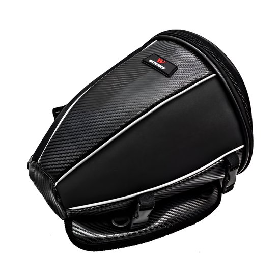 CarryQuest® - Motor Rugzak - Zadeltas Motor - Motorfiets Rugzak - Waterdicht + Lichtgewicht + 15L Capaciteit - Zwart Carbon
