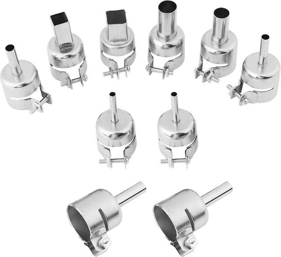 Foto: 10 stuks heat gun nozzle kits voor hot air soldering station heteluchtpistool mondstukken complete set van mondstukken voor precieze en effici nte reparaties 