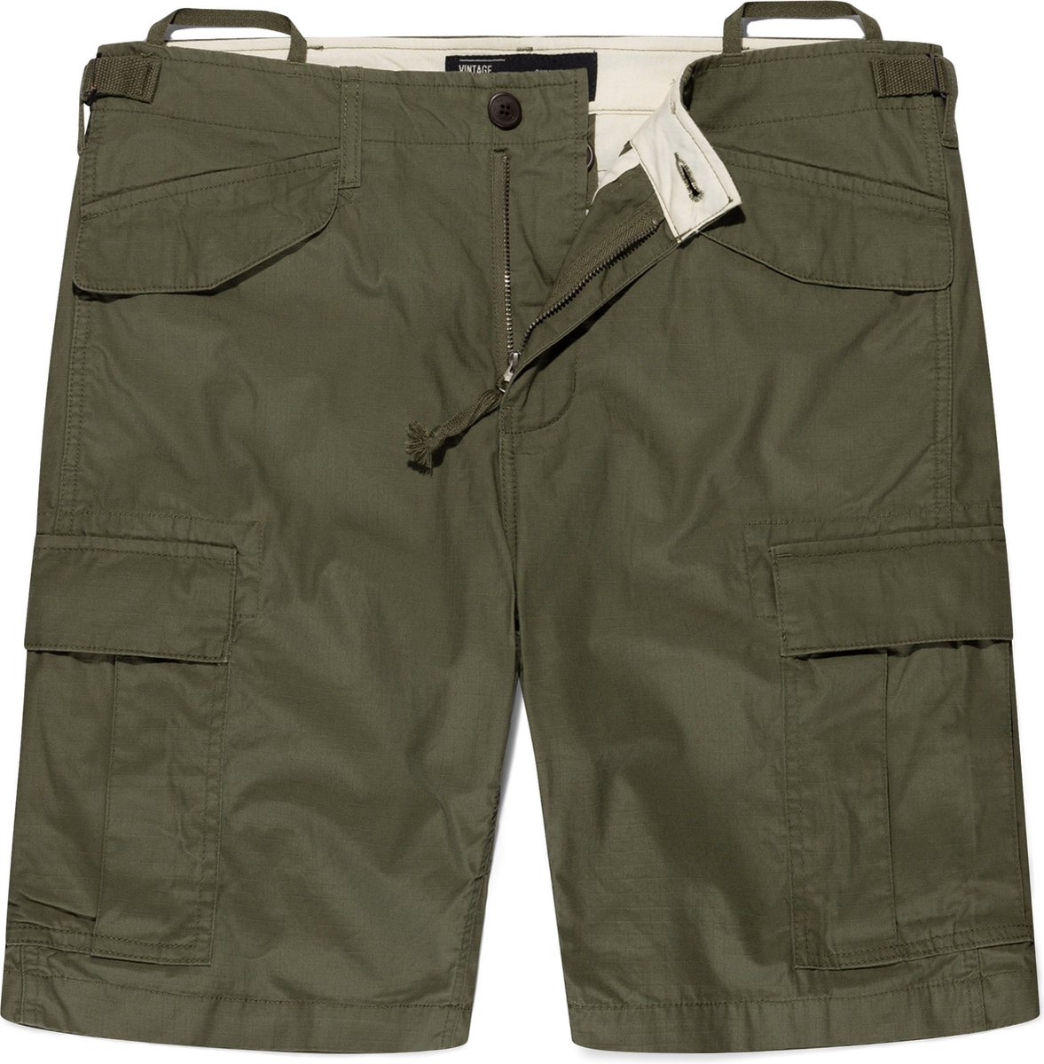 Vintage Industries kurze Hose Ripstop Anderson Shorts Drab Olijf