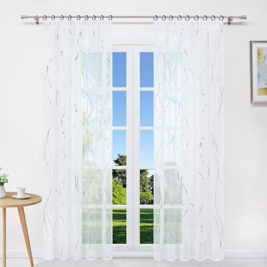 Deconovo Decoratieve Transparante Gordijnen met