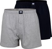 CECEBA Daytona 2-pack Heren Boxershorts wijd - Grijs